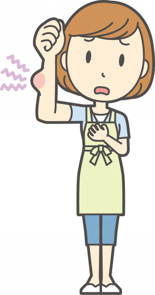 痛みのある女性