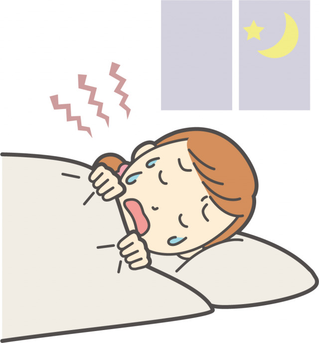 眠れない女性