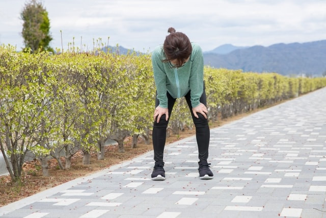 運動した女性