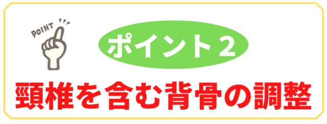 背骨の調整